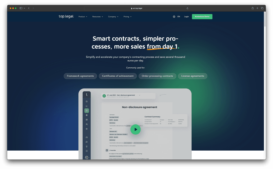 TopLegal Project Screenshot